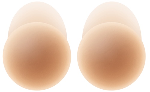 NOOD No-Show Extra Lift Adhesive and Reusable Nipple Covers No.5 Soft Tan / 4in.