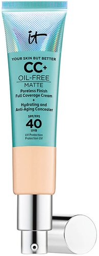 IT Cosmetics Your Skin But Better™ CC+™ Oil Free Matte SPF 40 خفيف متوسط