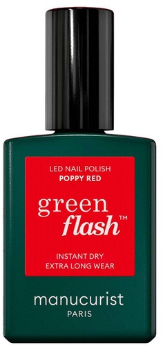 Manucurist Green Flash - Complete Routine Set - LED Enamel - Poppy Red
