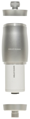 Hello Klean - Filtre de douche traitant les eaux dures - Inox