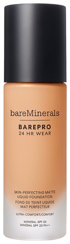 bareMinerals BAREPRO 24HR Wear Skin-Perfecting Matte Liquid Foundation Mineral SPF 20 Med. 30 Warm