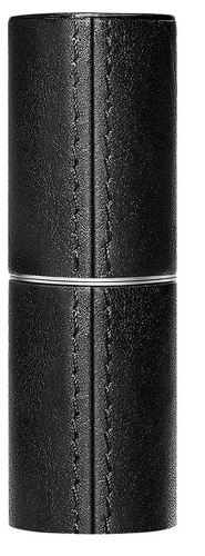 La Bouche Rouge Paris Refillable Fine Leather Lipstick Case Black