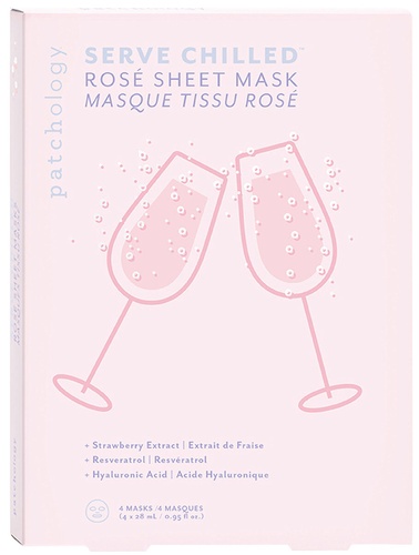 Patchology Served Chilled Rose Mask 4 τεμάχια