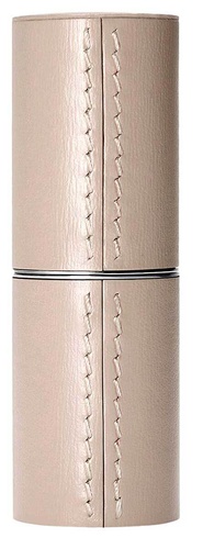 La Bouche Rouge Paris Refillable Fine Leather Lipstick Case بيج