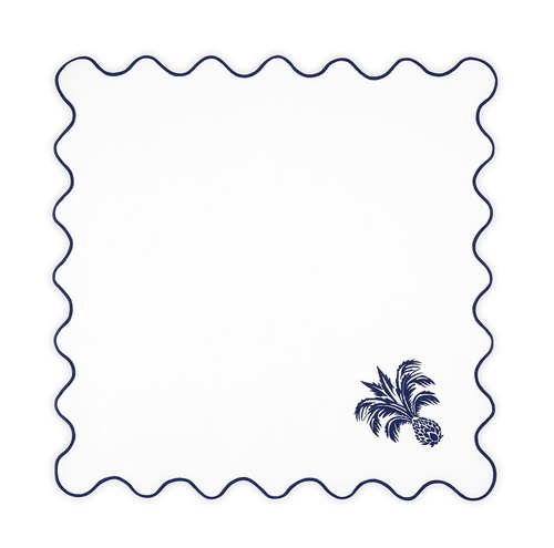 AQUAZZURA CASA ANANAS NAPKIN BLU E BIANCO