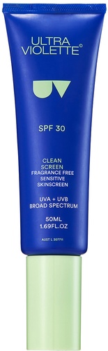 Clean Screen Fragrance Free Weightless Sensitive Skinscreen SPF30