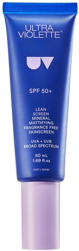 Lean Screen Mineral Mattifying Fragrance Free Skinscreen SPF50+