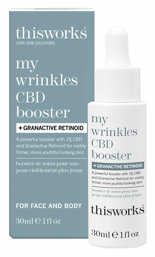 This Works My Wrinkles CBD Booster + Granactive Retinoid  