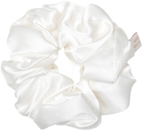 Holistic Silk Pure Silk Scrunchie أبيض
