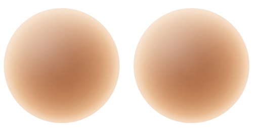 NOOD No-Show Adhesive and Reusable Round Nipple Covers No.5 Soft Tan / 3in.