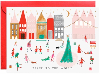 Mr. Boddington Peace to the Whole World Greeting Card