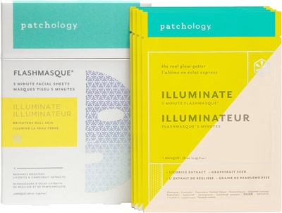 Patchology FlashMasque Illuminate 4 máscaras de folha