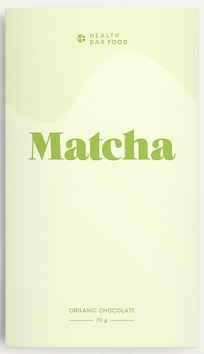 Health Bar Matcha Schokolade plain