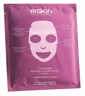 111 Skin Y Theorem Bio Cellulose Facial Mask Single Transparent