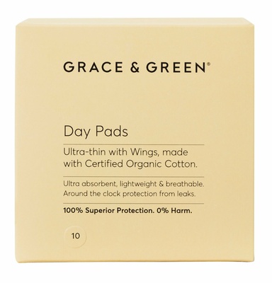 Grace & Green Day Pads Ultra-thin with Wings