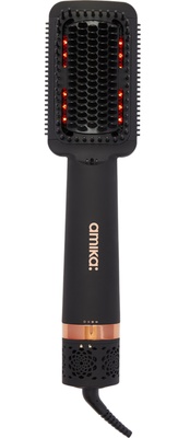 amika double agent 2-in-1 blow dryer + straightening brush