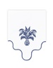 AQUAZZURA CASA ANANAS NAPKIN BLUE AND WHITE