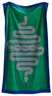 Jonathan Adler SNAKE PRINTED BEACH TOWEL - GREEN