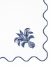 AQUAZZURA CASA ANANAS NAPKIN BLUE AND WHITE