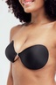 NOOD Push Up Adhesive & Reusable Backless, Strapless Bra Black Onyx / A