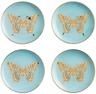 Jonathan Adler MARIPOSA COASTERS - SET OF 4 - BLUE/GOLD