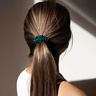 Drowsy Skinny Scrunchie Set - Midnight Blue, Blue Belle & Green Sapphire