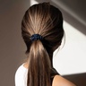 Drowsy Skinny Scrunchie Set - Midnight Blue, Blue Belle & Green Sapphire